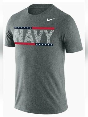 Nike Dri-Fit US Navy USN American Pledge Flag Stars Short Sleeve Tee Large